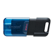 Kingston Technology DataTraveler 80 unidad flash USB 64 GB USB Tipo C 3.2 Gen 1 (3.1 Gen 1) Negro, Azul