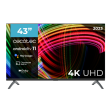 TV CECOTEC 43  LED 4K UHD FRAMELESS ANDROIDTV 11 ALU30043