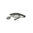 Zebra CBA-RF2-C09ZAR cable de serie Negro 2,8 m RS232 DB9