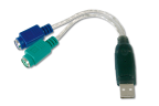 ADAPTADOR DIGITUS USB A PS/2 2X MINI-DIN 6 H USB A/M