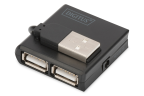 HUB DIGITUS USB 2.0 4X USB A/F 1X USB B MINI/M