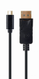 CABLE ADAPTADOR USB TIPO-C A DISPLAYPORT 4K 15 CM NEGRO