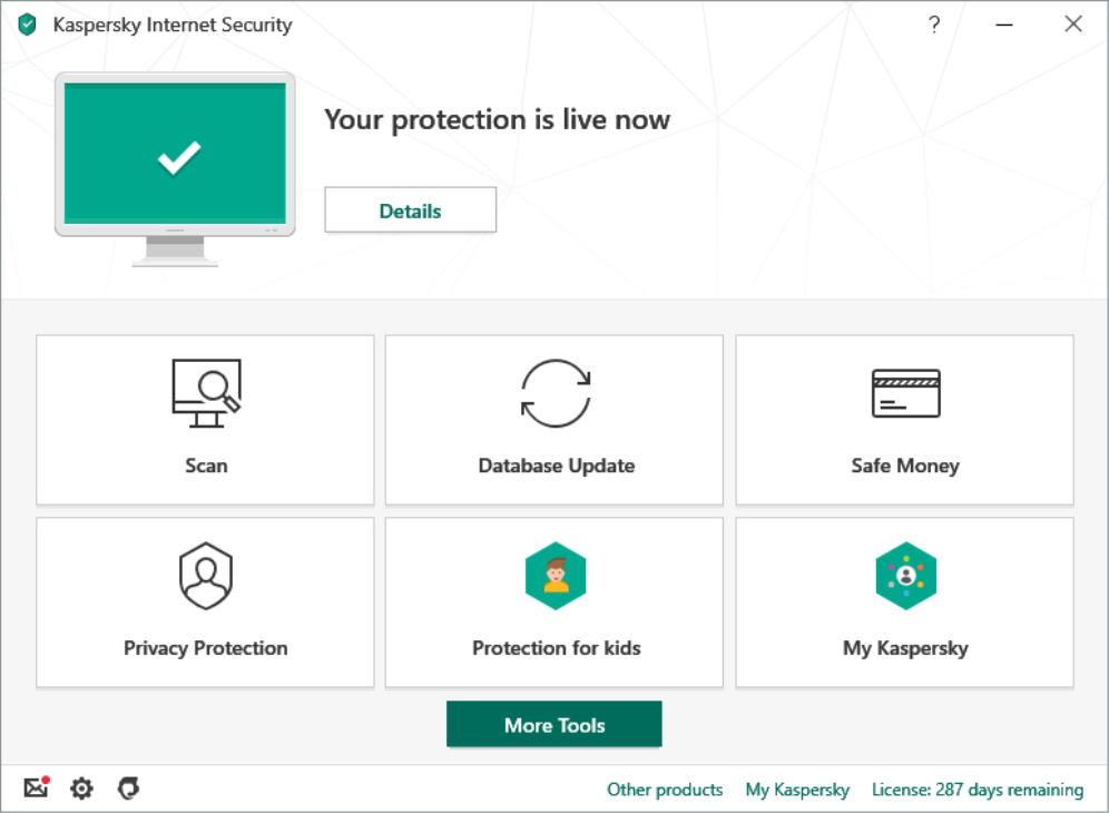 Kaspersky Kis 2020 Internet Security Antivirus 1 an 5 licences 