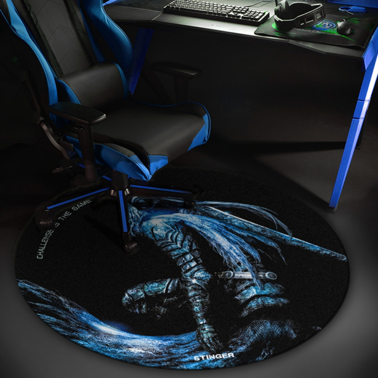 Partes y accesorios para sillas para videojuegos ALFOMBRA SUELO REDONDA  WOXTER FLOORPAD BLUE 1200mm - DMI Computer S.A. - Mayorista y distribuidor  Informático