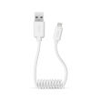 CABLE DATOS USB SBS USB 2.0 A LIGHTNING 0,5M BLANCO TIPO MUELLE