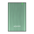 AISENS CAJA EXTERNA 2.5  ASE-2525SGN 9.5MM SATA A USB 3.0 USB3.1 GEN1 VERDE