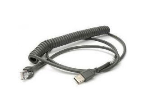 ZEBRA CABLE SHIELDED USB SERIES A    CABL12IN COILED BC1.2 -30C