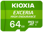MICRO SD KIOXIA 64GB EXCERIA HIGH ENDURANCE UHS-I C10 R98 CON ADAPTADOR