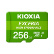 MICRO SD KIOXIA 256GB EXCERIA HIGH ENDURANCE UHS-I C10 R98 CON ADAPTADOR